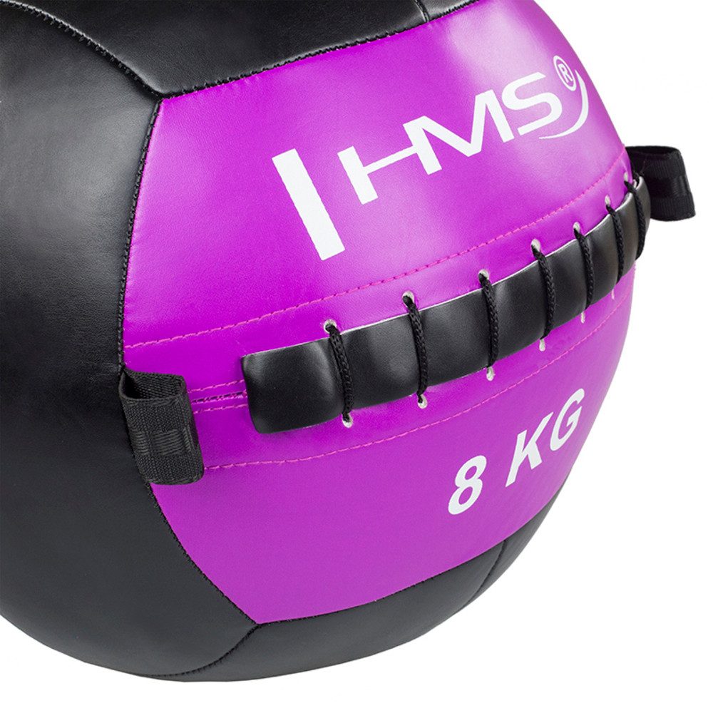 HMS Medizinball Trainingsball 8 kg Gymnastikball (1-St., Ganzkörpertraining), Perfekt für anspruchsvolle Übungen, Techniktraining