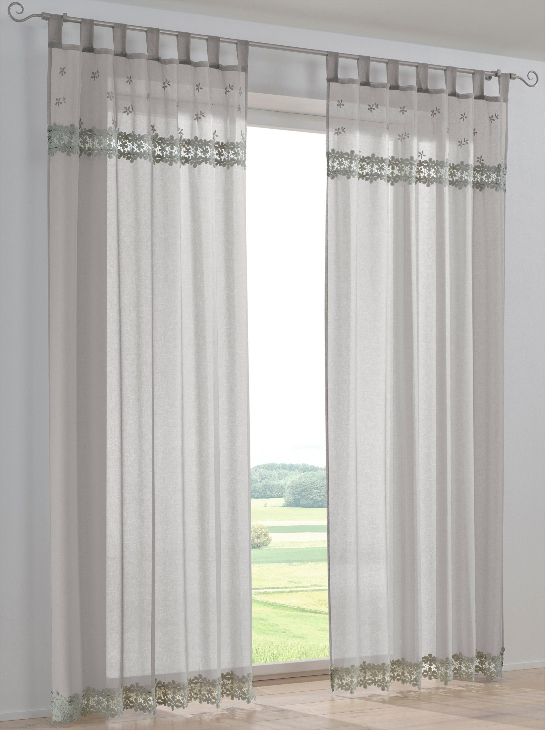 heine Gardine Dekostore (1 St), Schlaufen, halbtransparent, Fensterdekorati günstig online kaufen