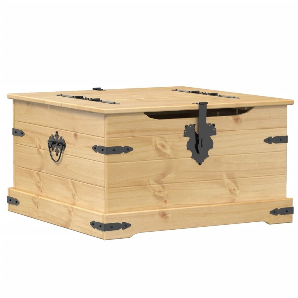 vidaXL Aufbewahrungsbox Truhe Corona 78x78x45 cm Massivholz Kiefer (1 St) günstig online kaufen