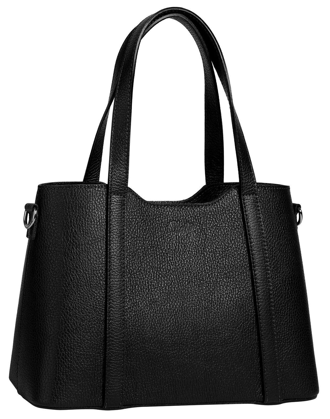 Cluty Henkeltasche, echt Leder, Made in Italy