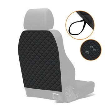 L & P Car Design Auto-Rückenlehnenschutz Rückenlehnenschoner in schwarz aus Cordura Material Sitzschoner, 1 Stück