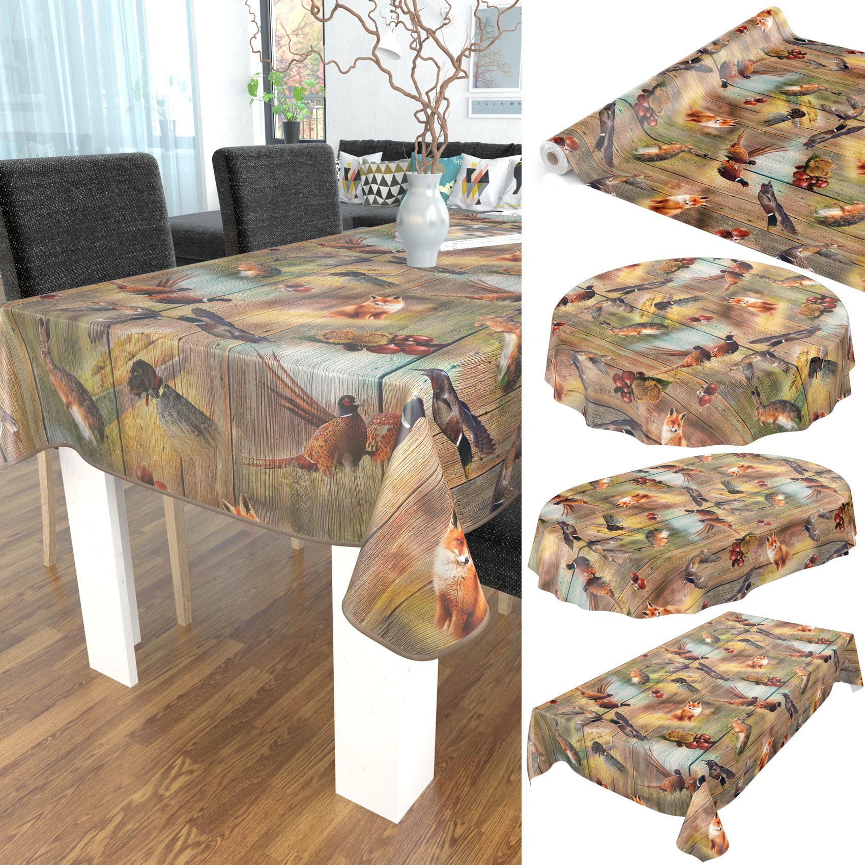 ANRO Tischdecke Wachstuchtischdecke Gartentischdecke Wachstischdecke (Einze günstig online kaufen