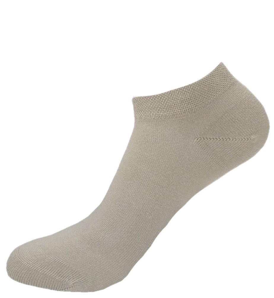 Riese Strümpfe Basicsocken XXL Herren Sneaker-Socken (4-Paar) aus hautfreundlicher Baumwolle Beige