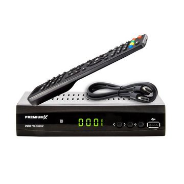 PremiumX HD 521 FTA Digital SAT Receiver DVB-S2 HDMI SCART USB 12V FullHD SAT-Receiver
