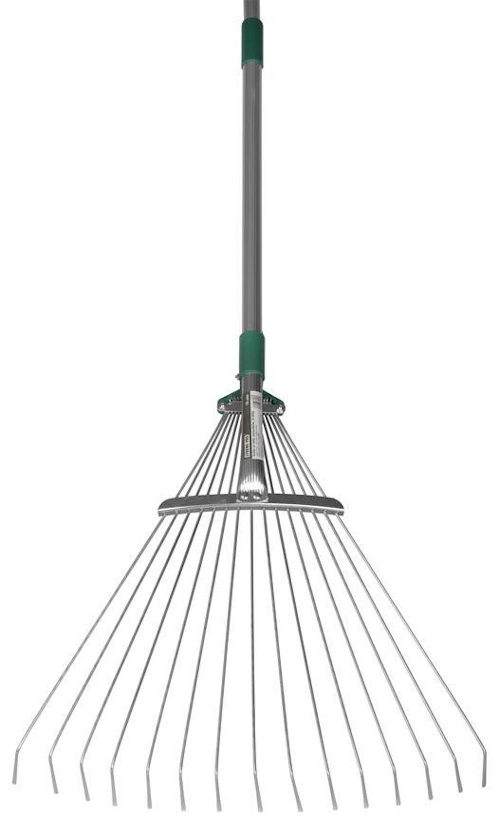 PROREGAL® Gartenrechen Laubharke, Verzinkt + zusätzliches Teleskop. Handhab günstig online kaufen