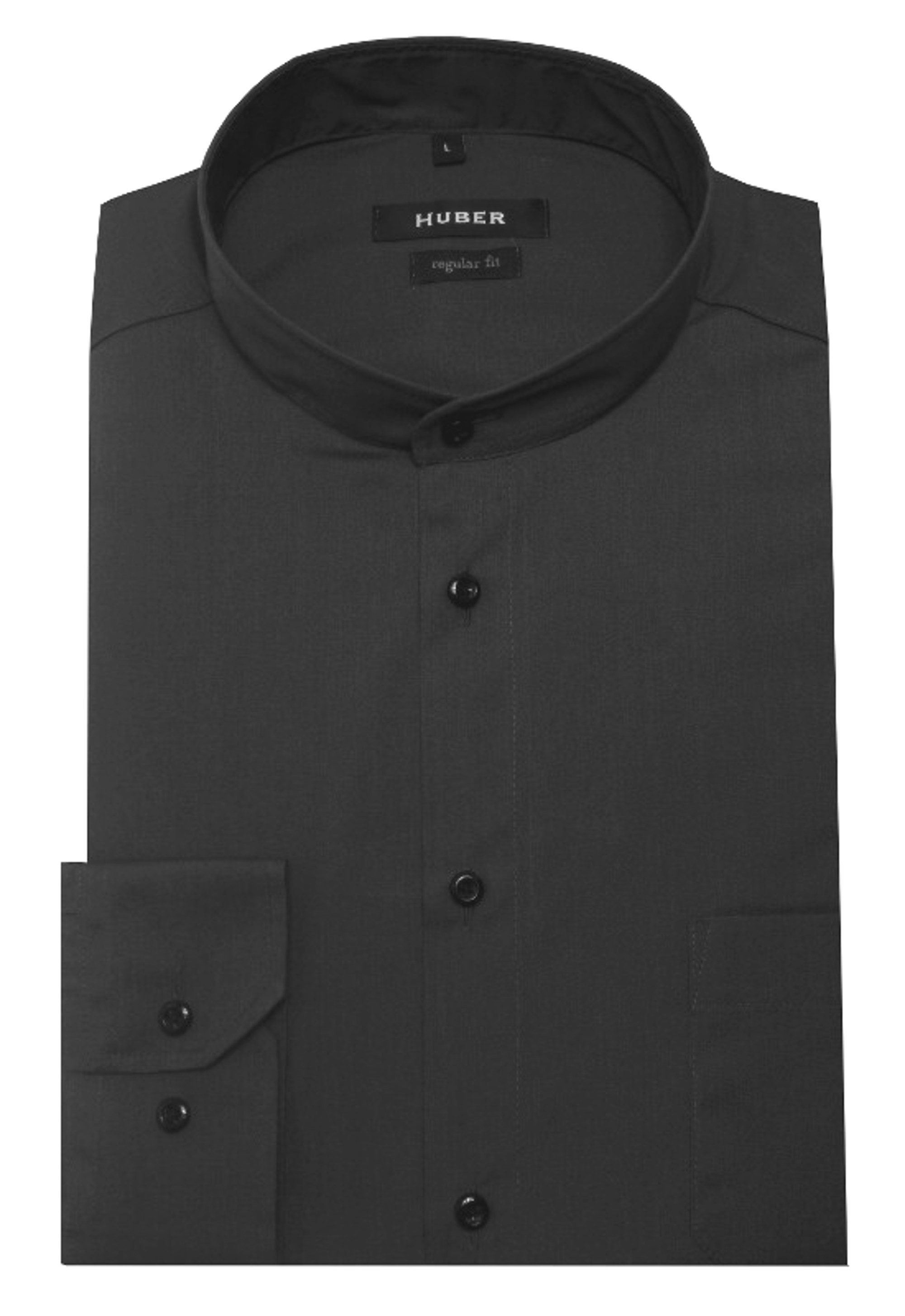 Huber Hemden Langarmhemd HU-0650 Stehkragen, Knopfleiste, günstig online kaufen