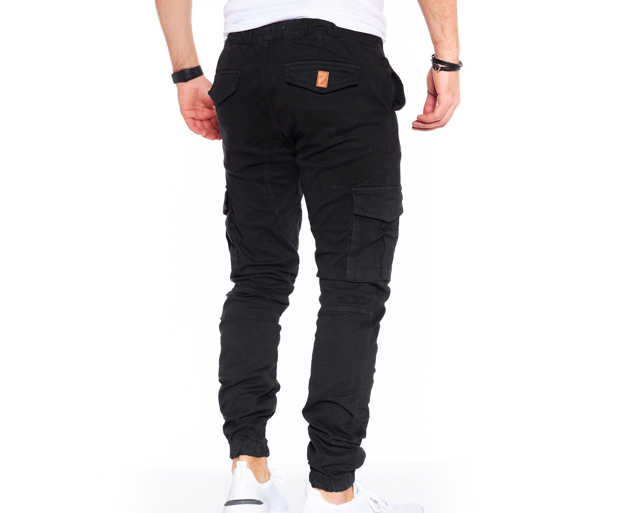 Styleko Chinohose Slim fit Cargohose Herren Cargohose männer Cargohose für Herren Jogger – Bild 4 von 5