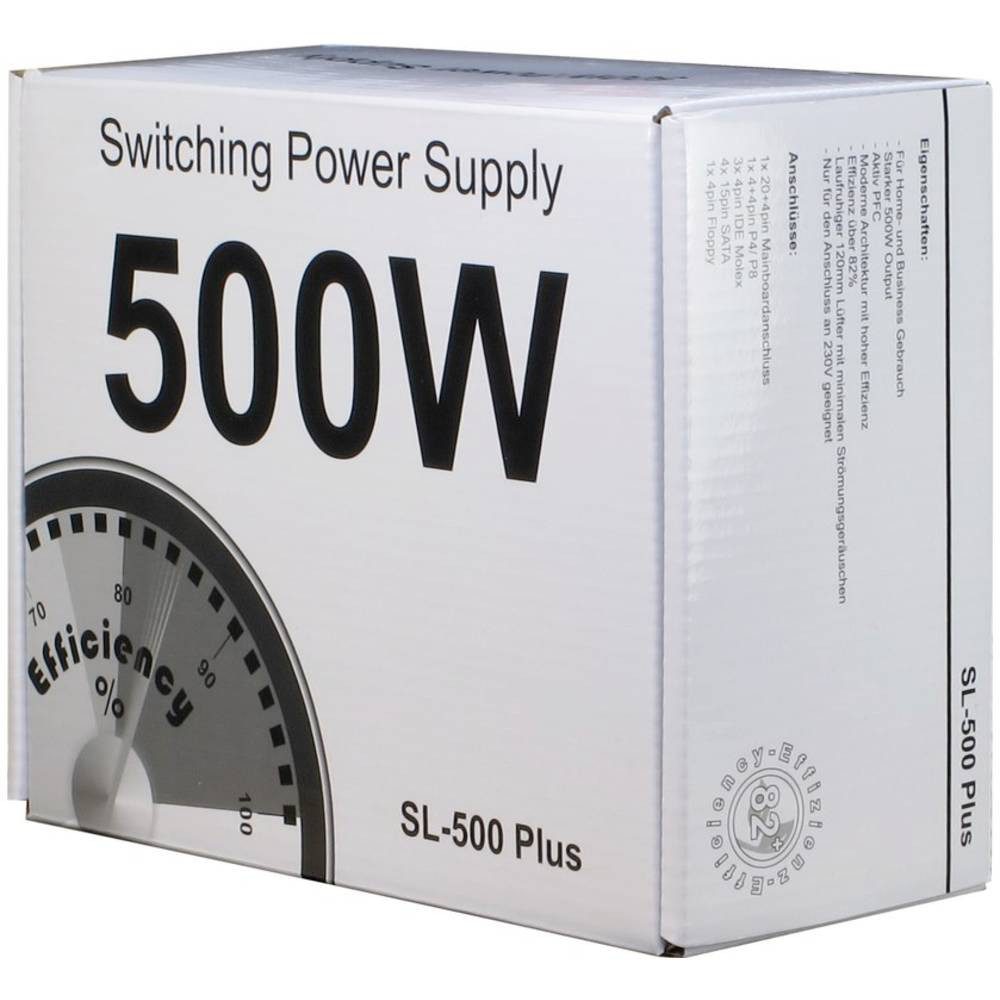 Inter-Tech Netzteil 500 W 20+4 pin ATX 88882140 PC-Netzteil