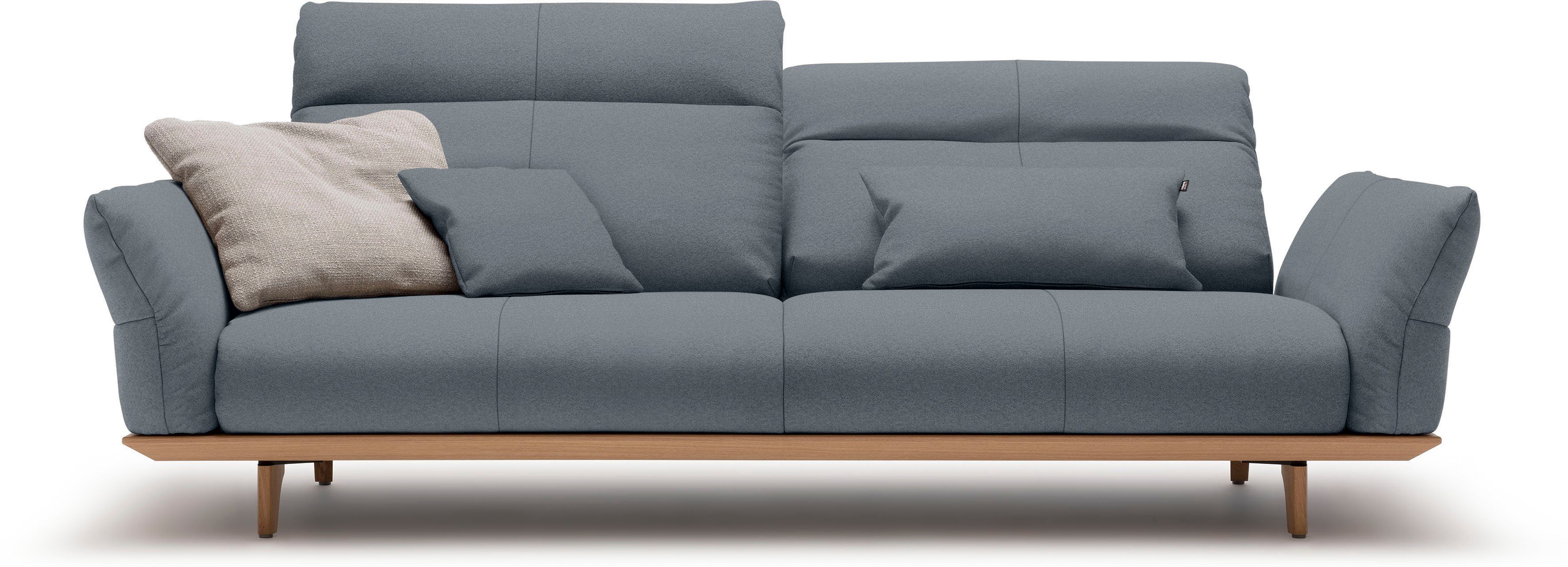 hülsta sofa 3,5-Sitzer hs.460, Sockel in Eiche, Füße Eiche natur, Breite 228 cm