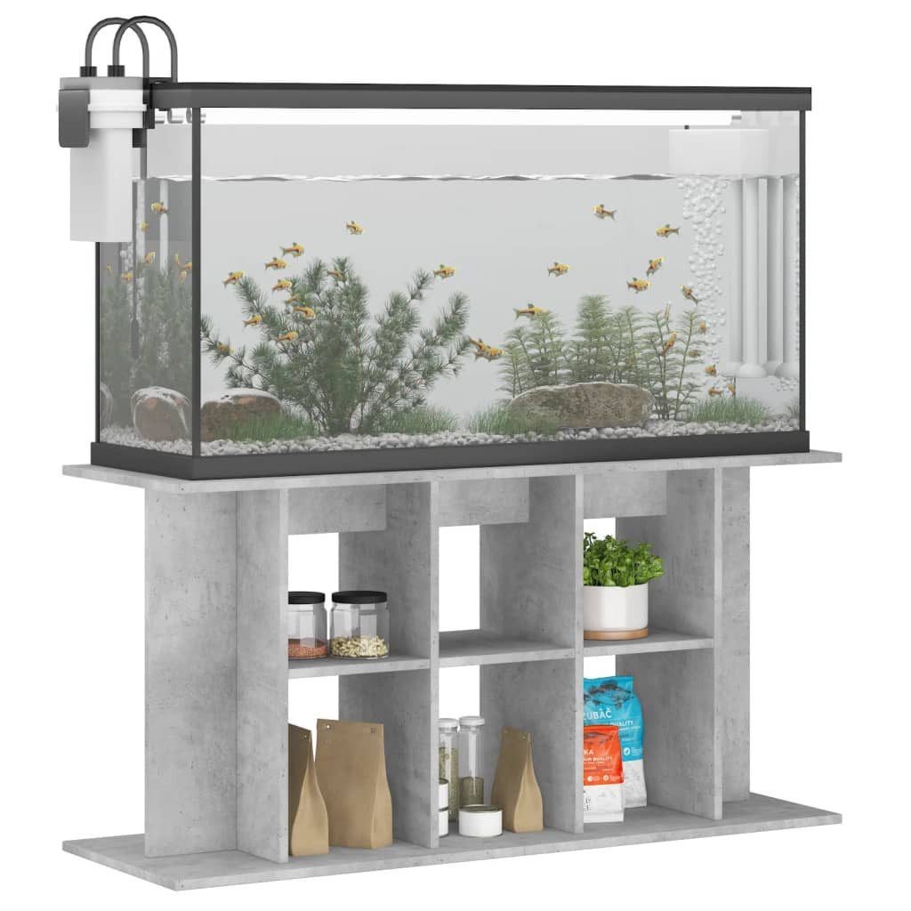 vidaXL Aquariumunterschrank Aquariumständer Betongrau 120 x 40 x 60 cm Holz günstig online kaufen