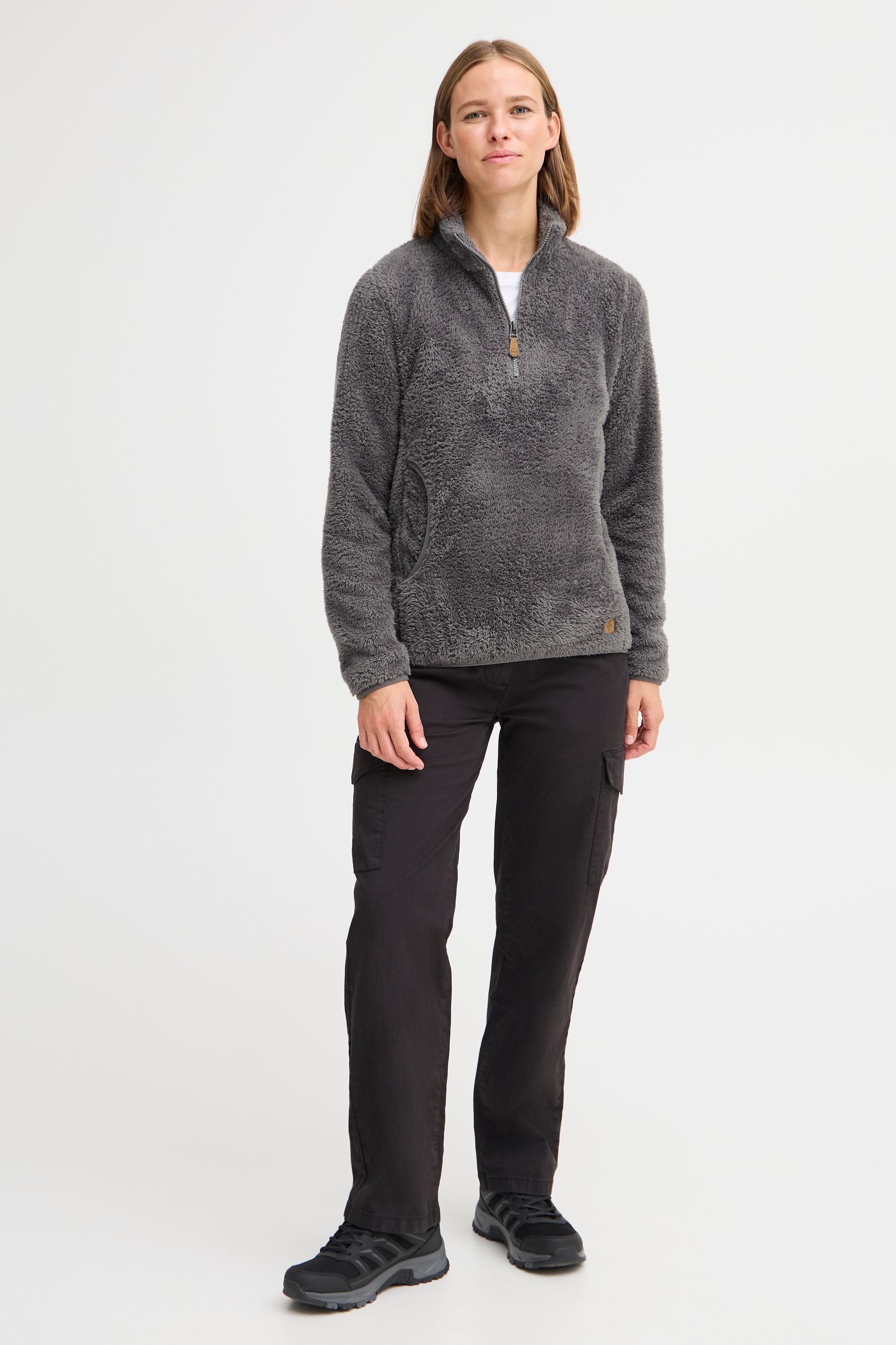 OXMO Troyer OXTelsonia Kuscheliger Teddy-Pullover