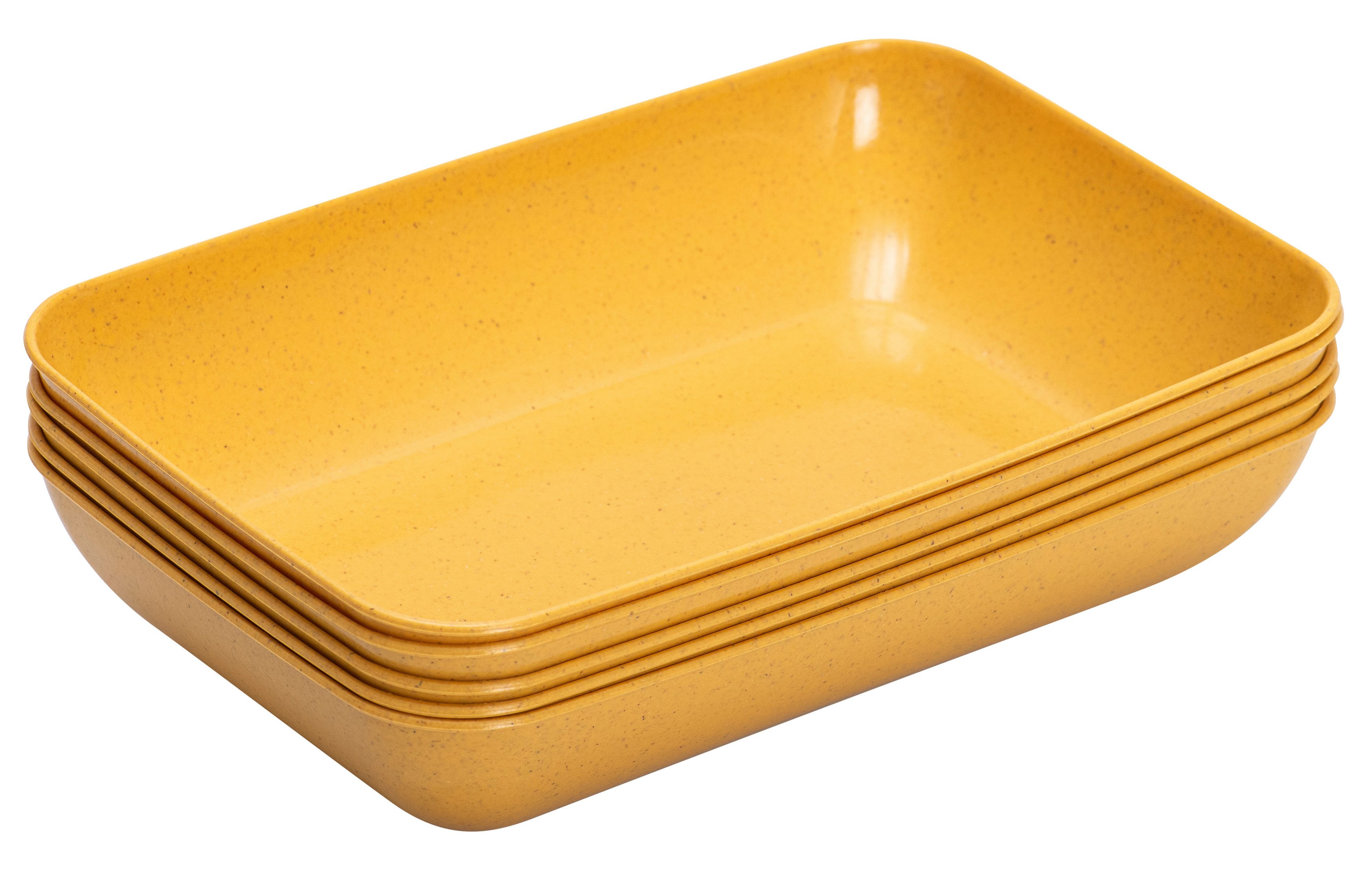 Betzold Schale Materialschalen aus biobasiertem treeNside-Material, Natur, Biokunststoff, (5-tlg)