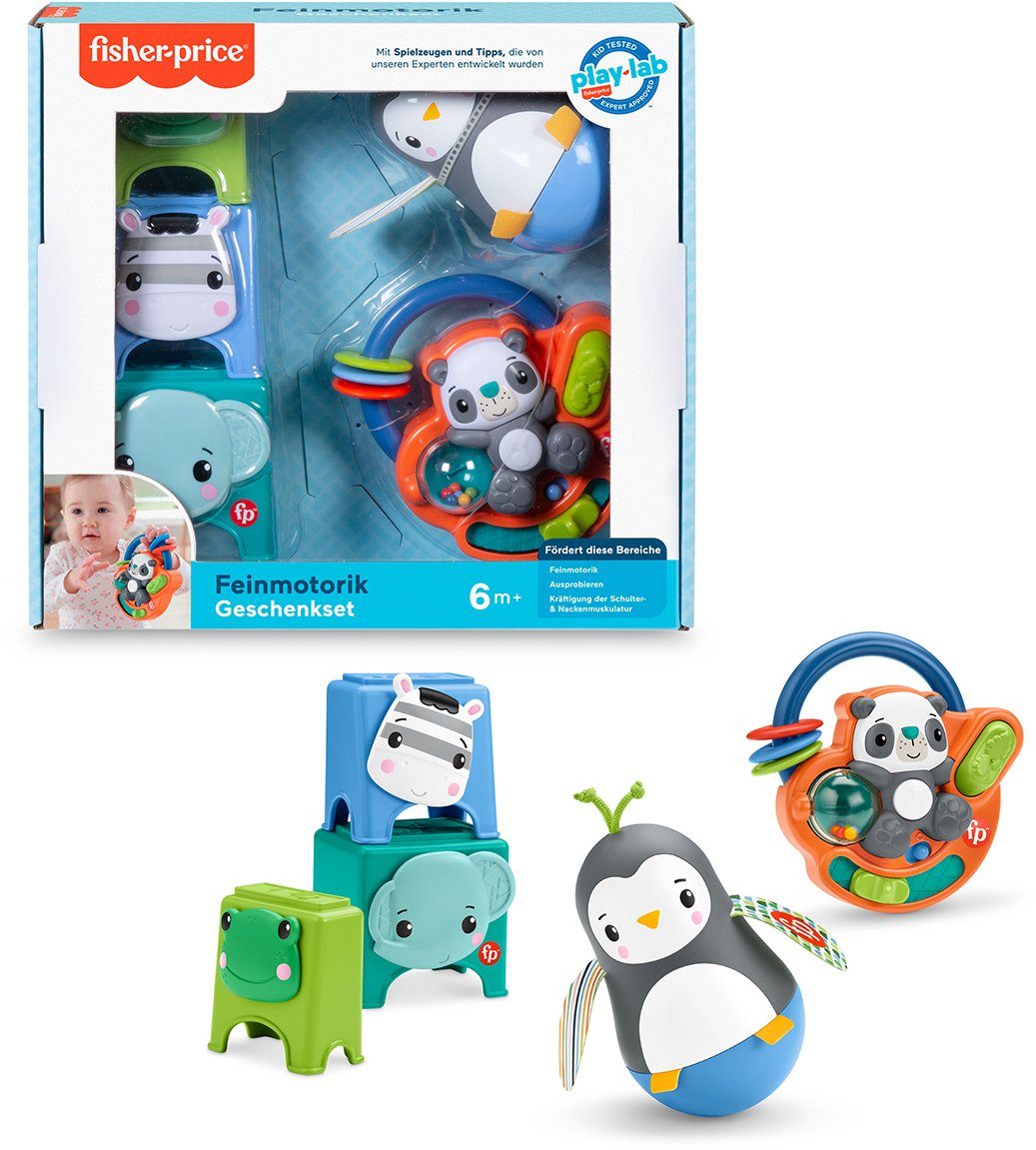 mit Fisher-Price® Greifspielzeug Feinmotorik-Spielzeug Musik Geschenkset,