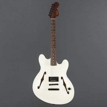 Fender E-Gitarre, Tom Delonge Starcaster, Satin Olympic White - E-Gitarre