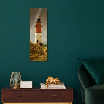 Posterlounge XXL-Wandbild Monika Jüngling, Der Leuchtturm im Abendlicht, Badezimmer Maritim Fotografie