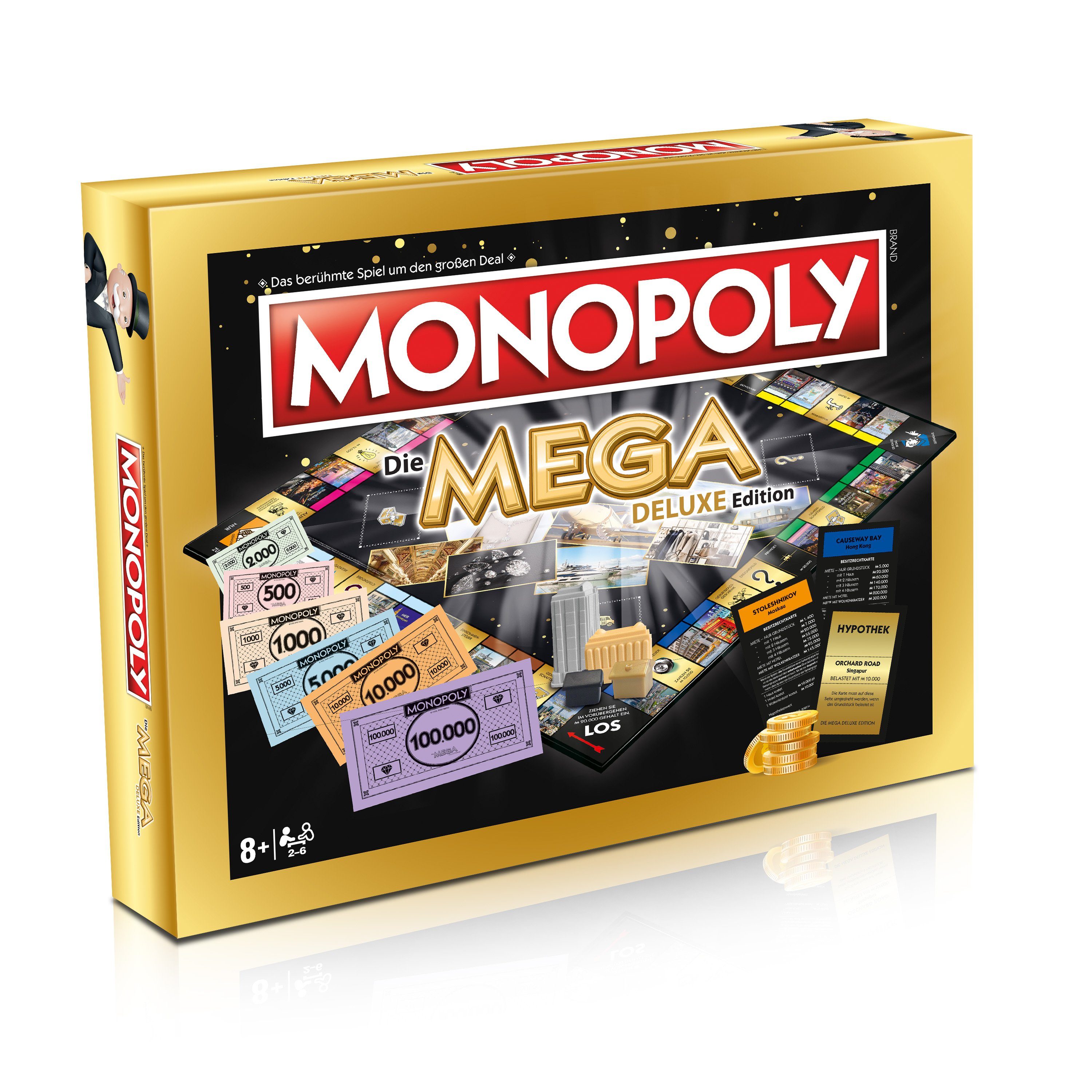 Winning Moves Spiel Monopoly - Mega Deluxe, Brettspiel
