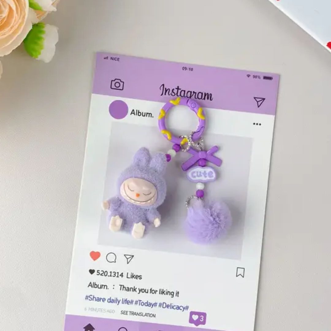 suebidou Schlüsselanhänger Labubu inspirierter niedlicher Anhänger für Tasc günstig online kaufen