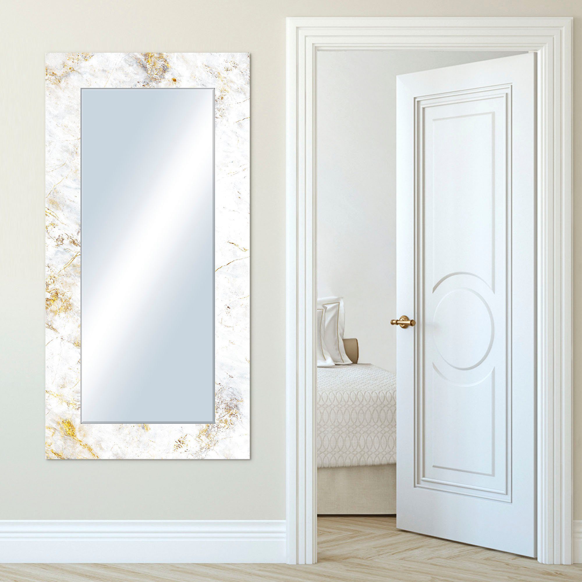 40x100 Spiegel cm Wandspiegel (BxH) Marmor, Leonique