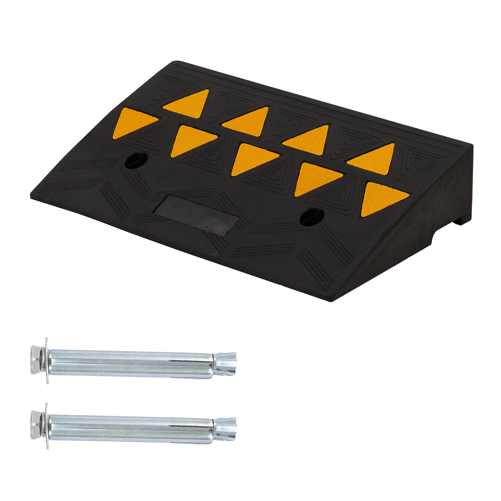 Produktbild von TOPRUBBER Bordsteinrampen-Satz – 2 Stück 1000x250x45mm Aus Gummigranulat, Belastbar Bis 5t Pro Reifen, Made In Germany