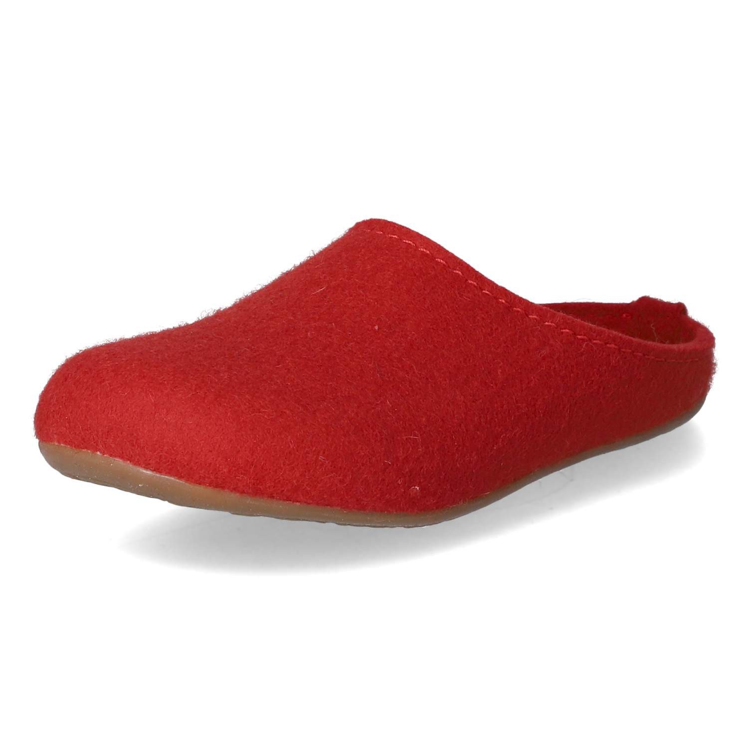 Haflinger Haflinger 481024-11 Damen Textil rot Pantolette