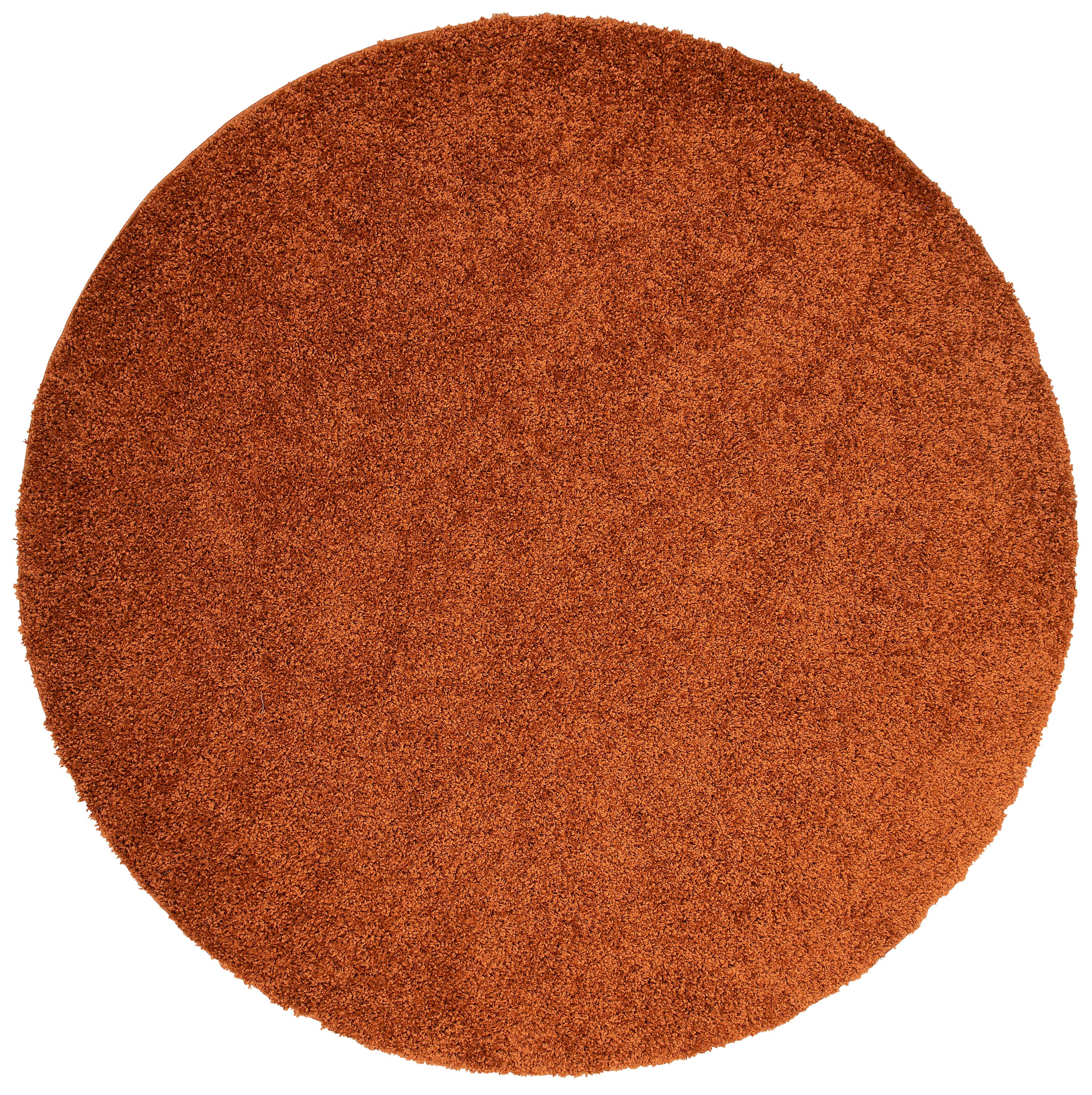 Teppich Shaggy Uni-Farben, besonders Teppich weich 30 Höhe: kupfer 30, kuschelig Home affaire, rund, mm, in und