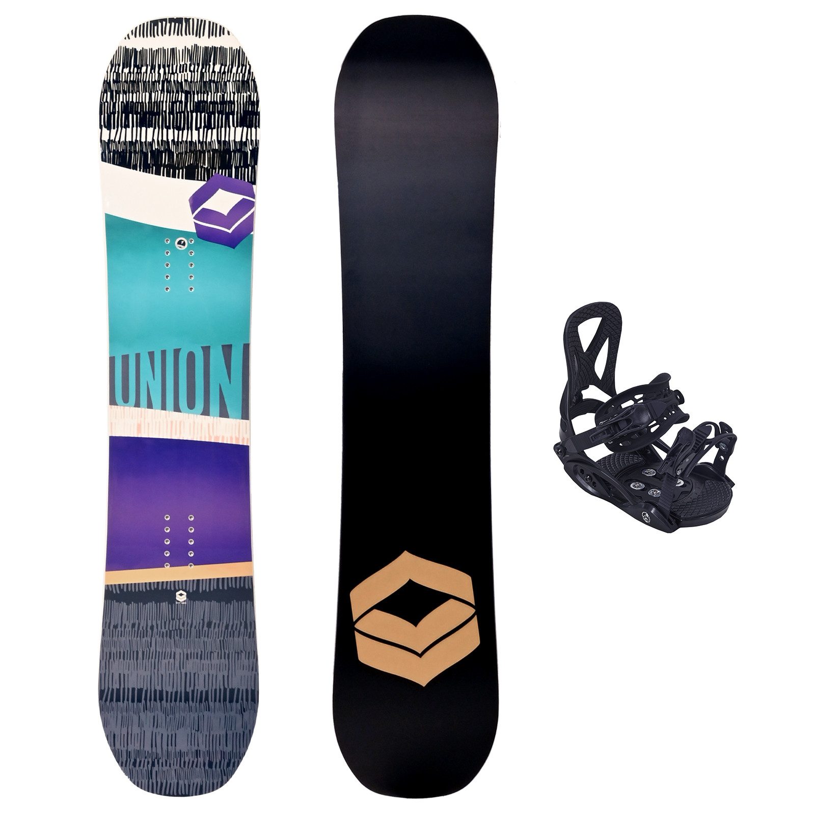 F2 Snowboard FTWO Set Junior Snowboard Union Wingrocker 145cm + Bindung M Sale