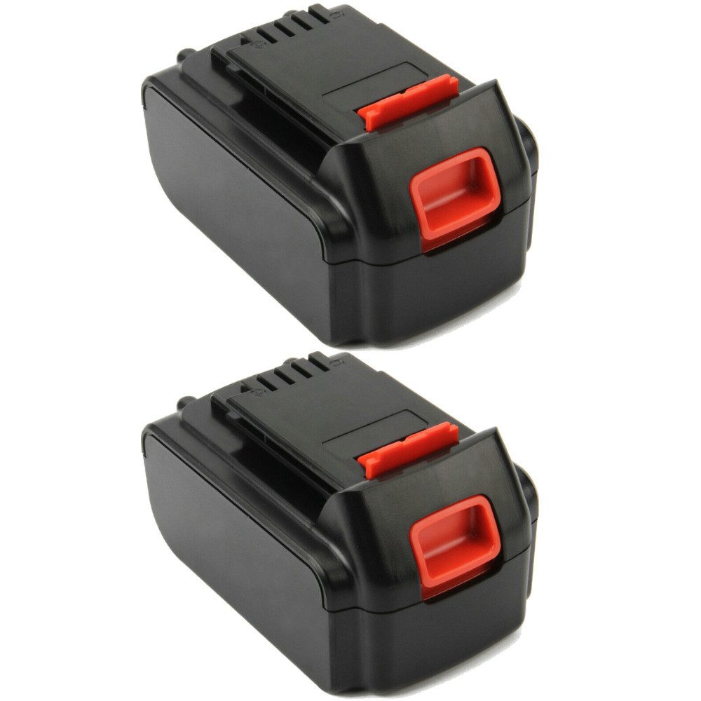 Trade-Shop 2x Akku passend für Black & Decker GTC1850L GKC1820L GPC1820L GLC1825L Akku Li-Ion 3000 mAh (18 V)