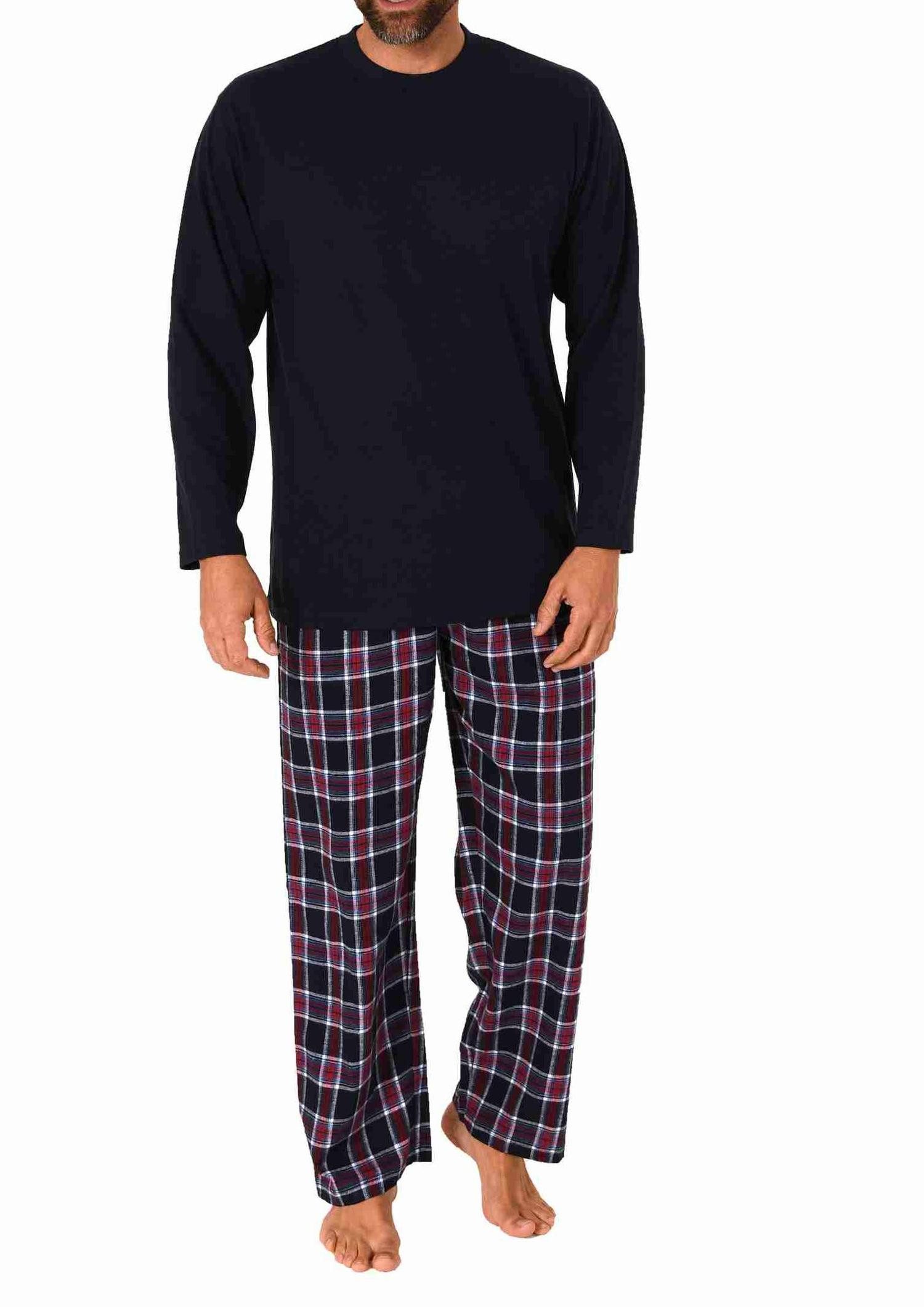 Trend by Normann Pyjama Herren langarm Schlafanzug mit karierter Flanell Ho günstig online kaufen