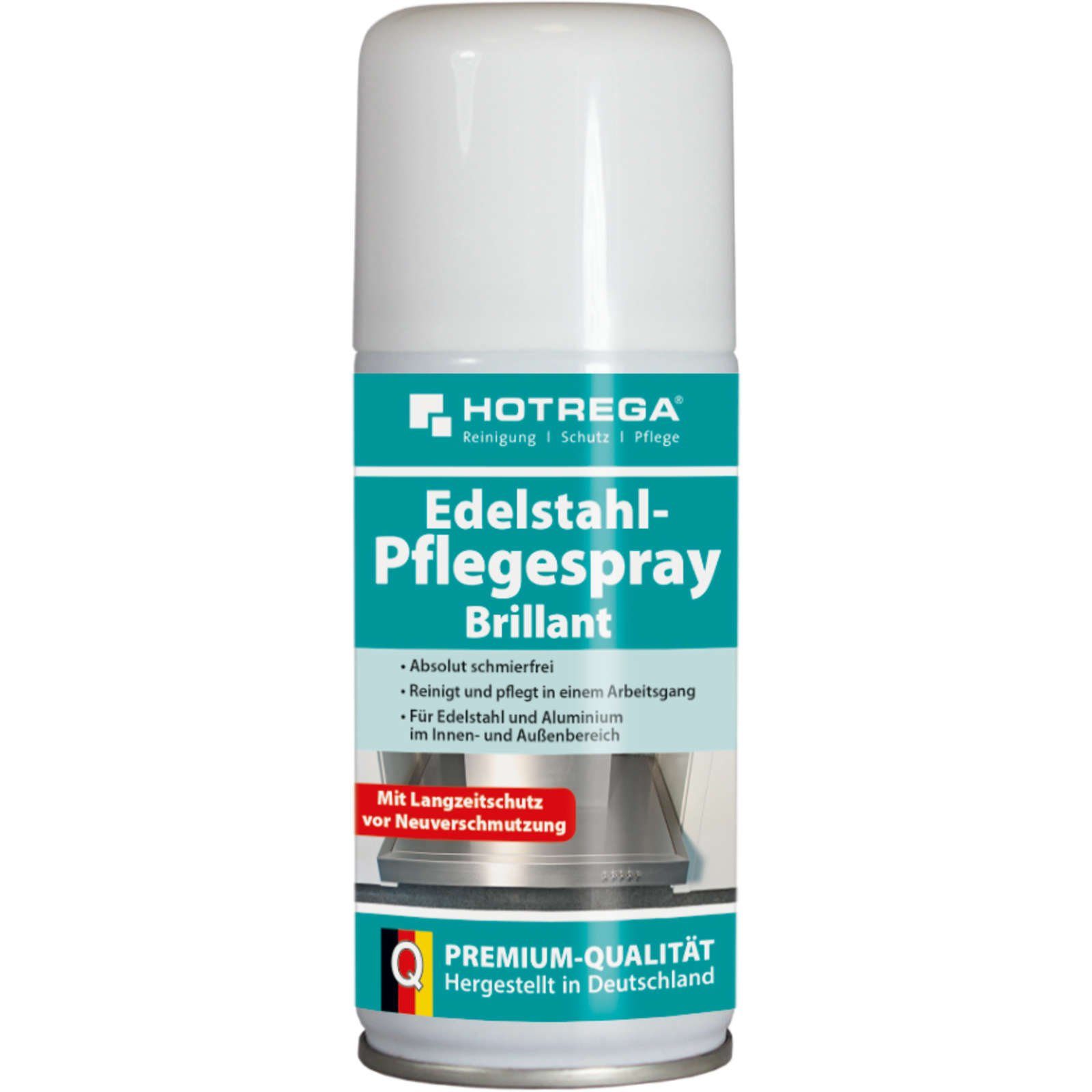 HOTREGA® Edelstahl Pflegespray Brillant Edelstahl- und Aluminiumreiniger 150ml Edelstahlreiniger