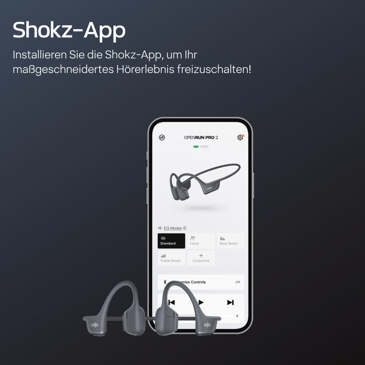 Shokz OpenRun Pro 2 Mini Schwarz Bluetooth-Kopfhörer