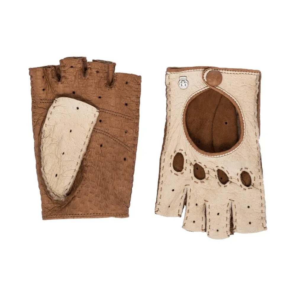 Roeckl Lederhandschuhe Roeckl Meran Autofahrer Lederhandschuhe Creme./Kork günstig online kaufen