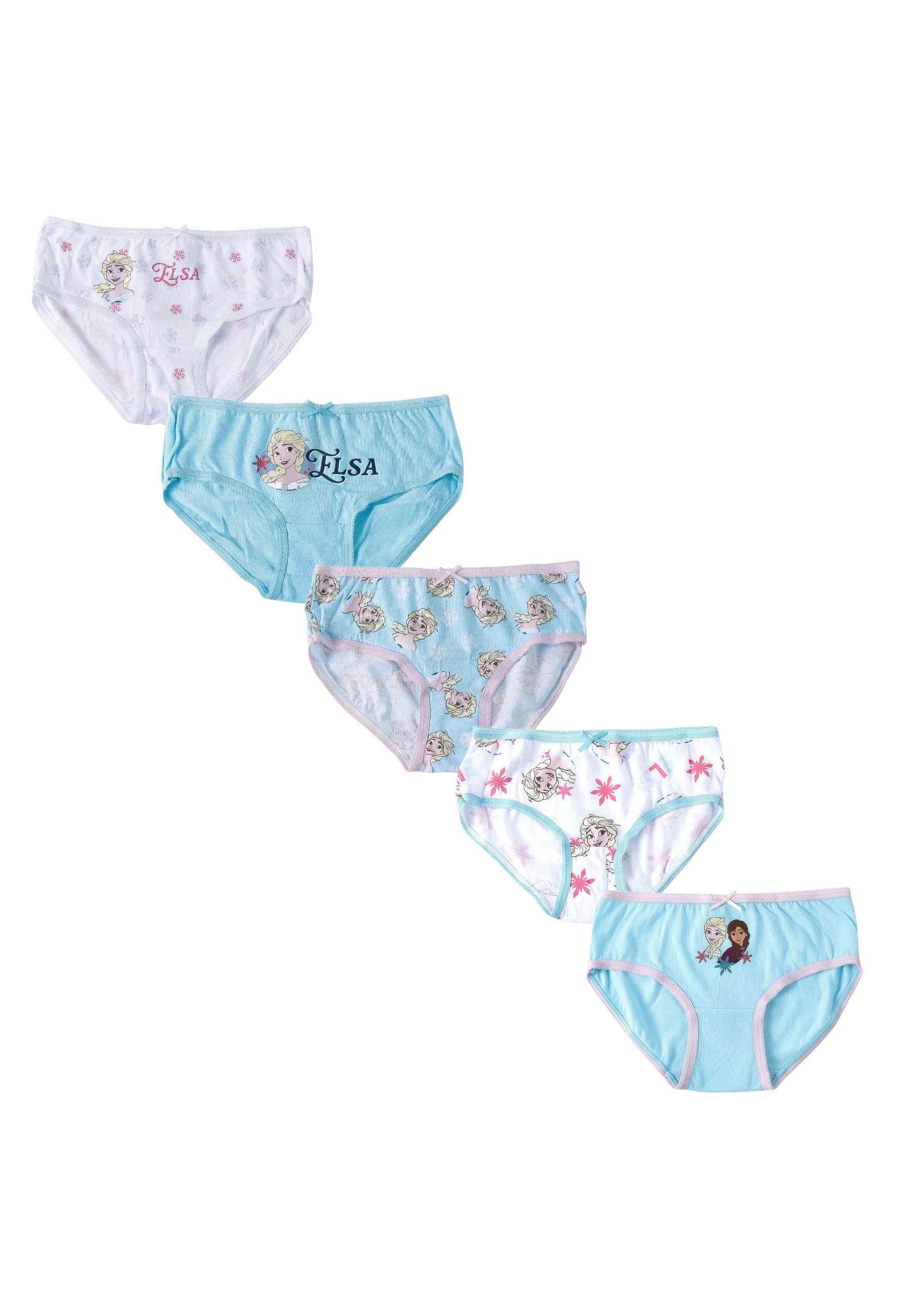 Disney Slip 5er-Pack Slips aus Baumwolle mit Frozen-Motiv und Tasche (Set, 5-St., 5er Pack)