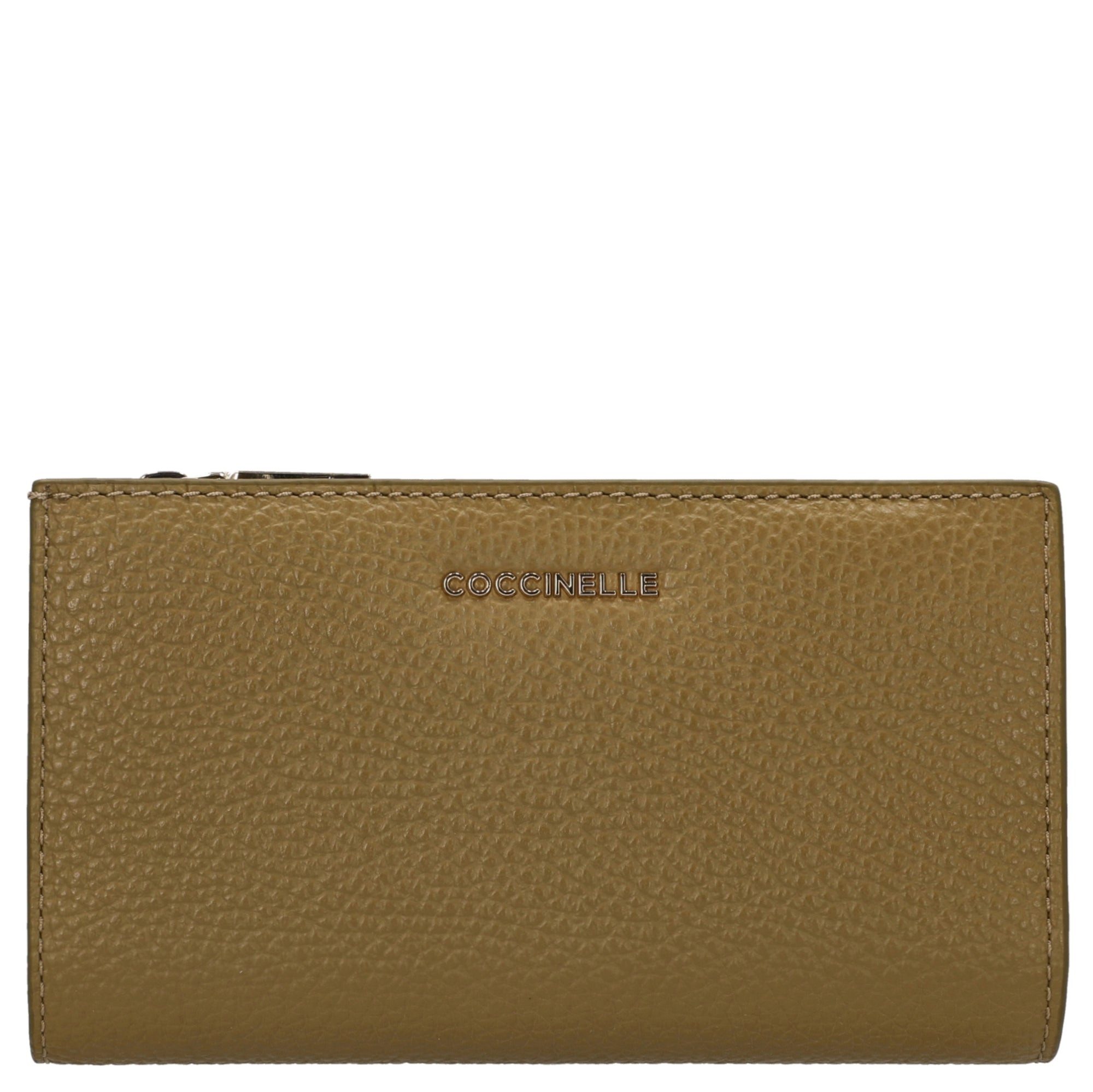 COCCINELLE Geldbörse Metallic Soft - Geldbörse 12cc 16 cm (seagrass)