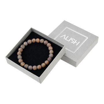 ALISH Perlenarmband Serenity / Bronzit / Unisex Armband mit 8 mm Perlen