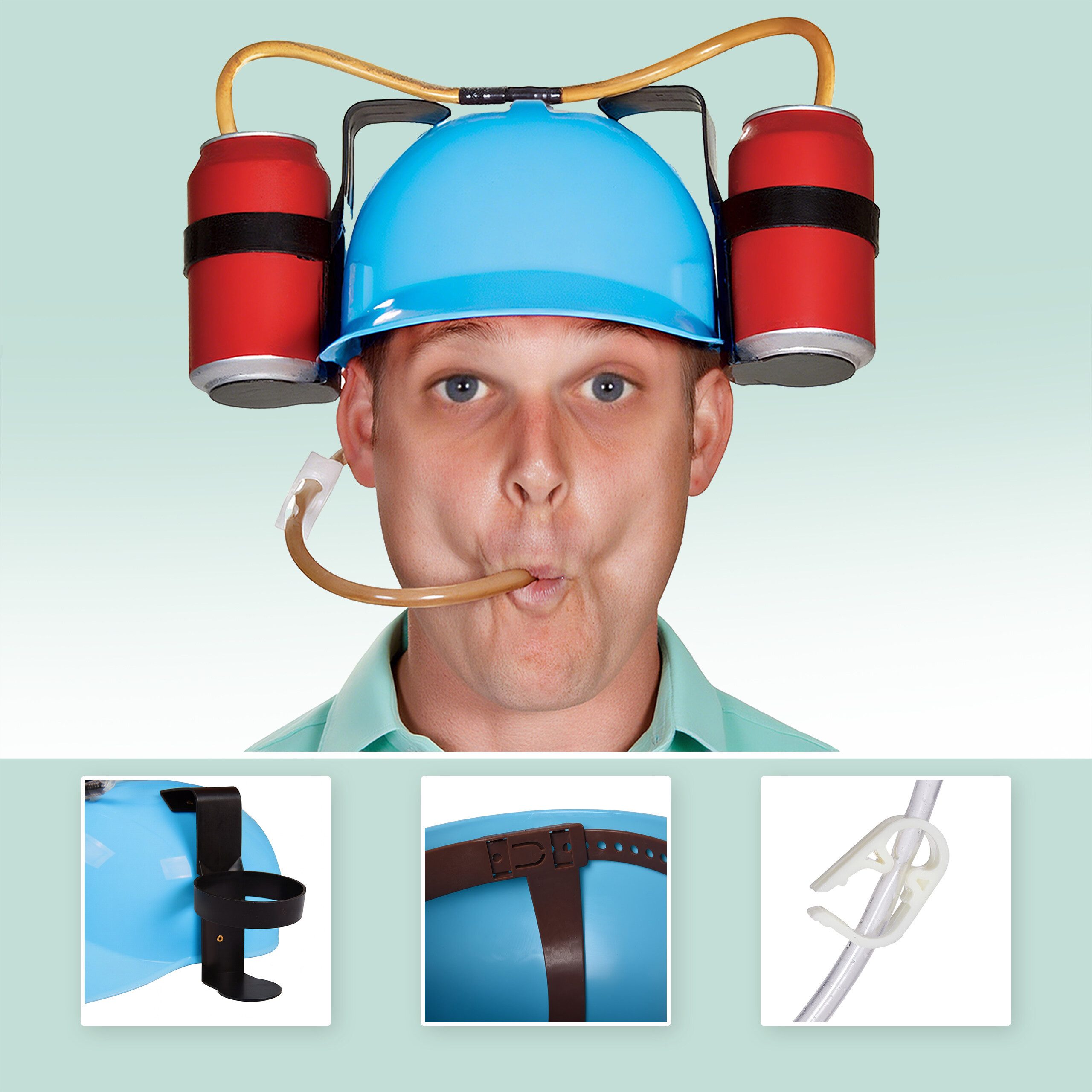 relaxdays Partyanzug 4x Party Trinkhelm, schwarz