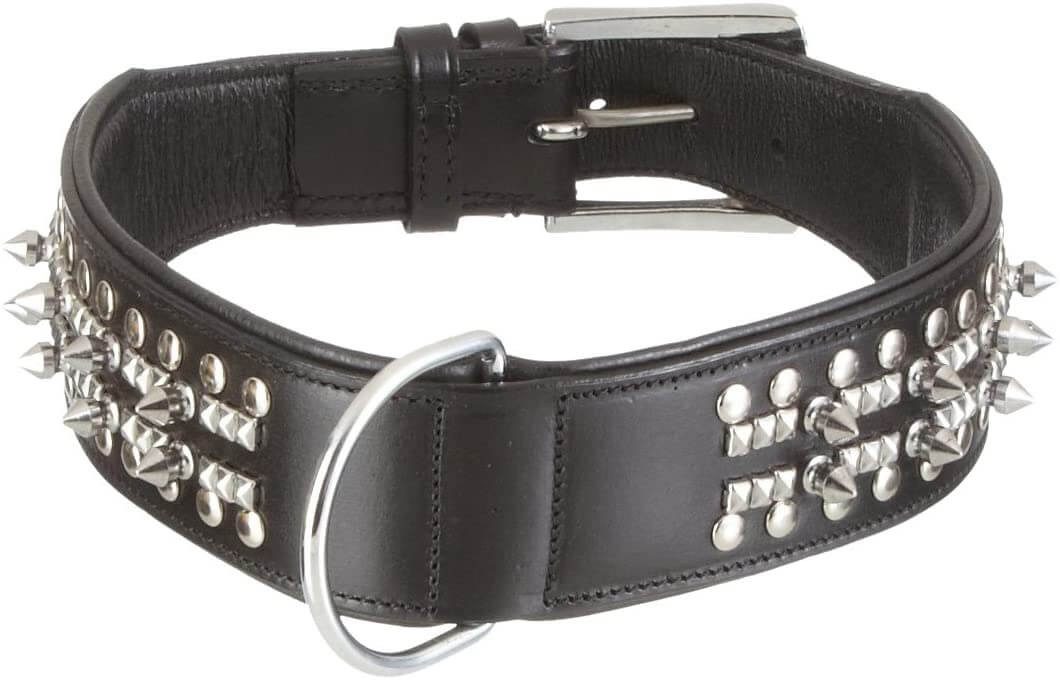 HURTTA Hunde-Halsband Leder Halsband "DELGADO", schwarz, 45cm, Leder