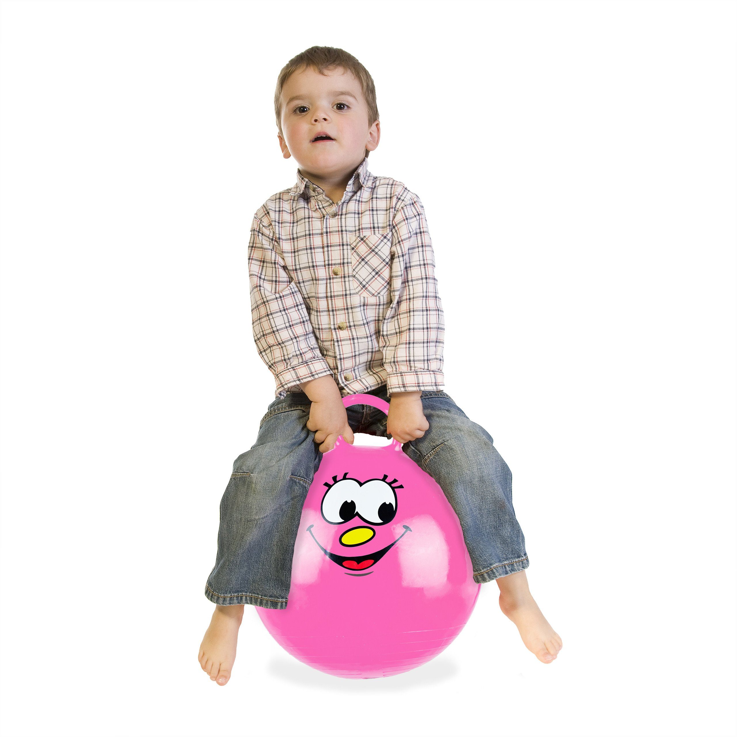 relaxdays Hüpfball für Kinder, (1-tlg), Pink