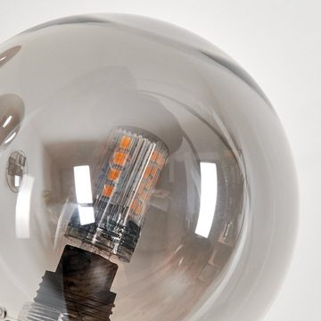 hofstein Stehlampe Stehlampe aus Metall/Glas in Schwarz/Rauchfarben, ohne Leuchtmittel, Leuchte mit Glasschirmen (10cm), dimmbar, 5xG9, ohne Leuchtmittel