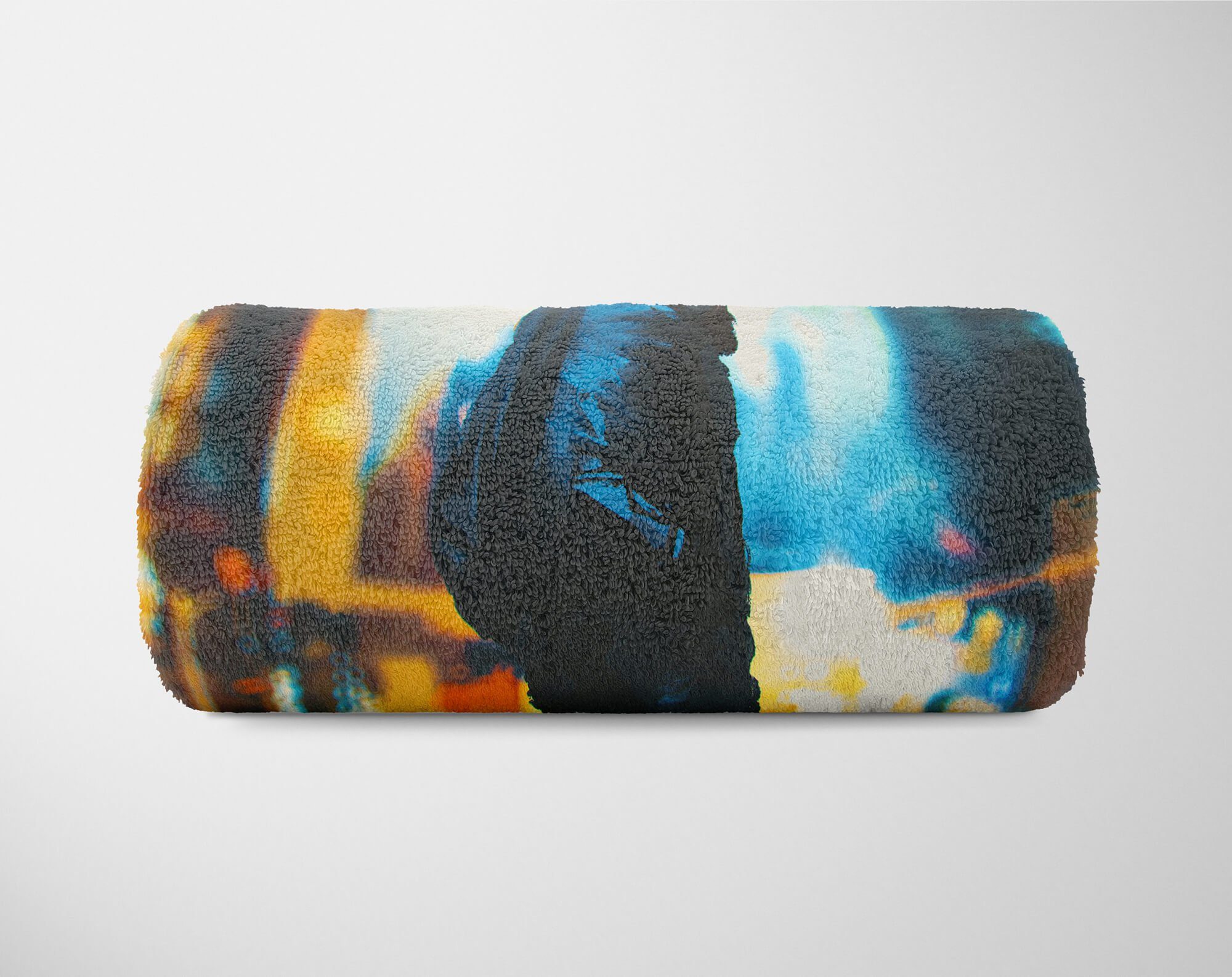 Sinus Art Handtücher (1-St), Fotomotiv Straße, Baumwolle-Polyester-Mix Saunatuch Handtuch Mann mit Kuscheldecke jungen Strandhandtuch Handtuch