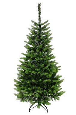 Arnusa Künstlicher Weihnachtsbaum Spritzguss Premium wie echt mit Klappsystem und Tasche Naturgetreu, Edeltanne, tolle Qualität 150 cm Höhe und 1093 Spitzen