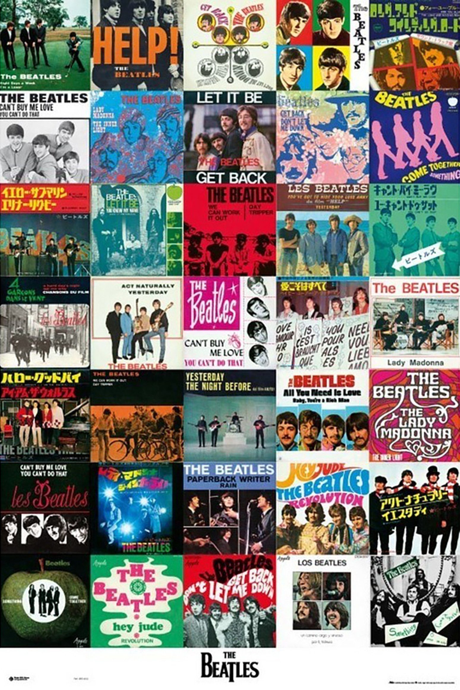 Grupo Erik Poster Beatles Singles 61 x 91,5 cm