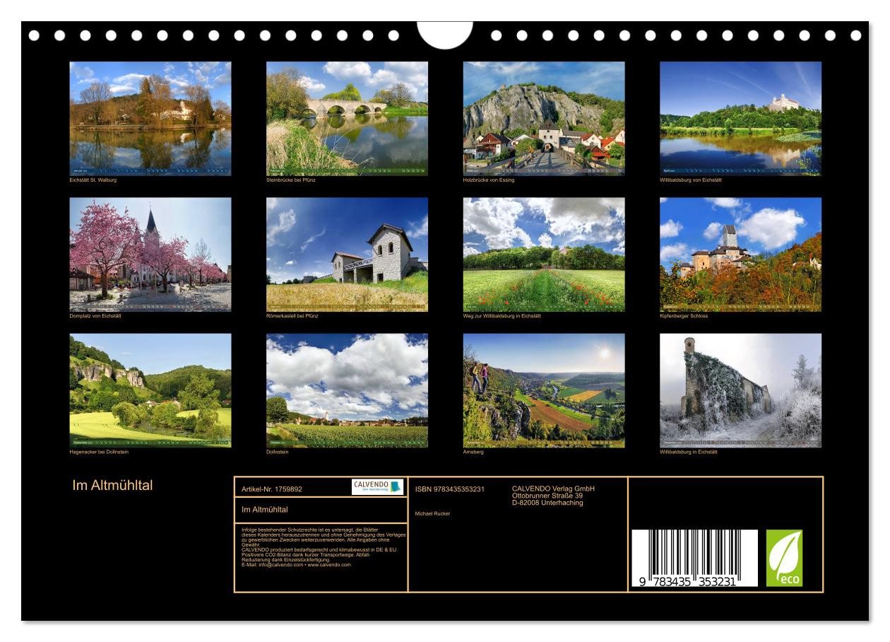 Thumbnail - CALVENDO Wandkalender Im Altmühltal (Wandkalender 2025 DIN A4 quer), CALVENDO Monatskalender