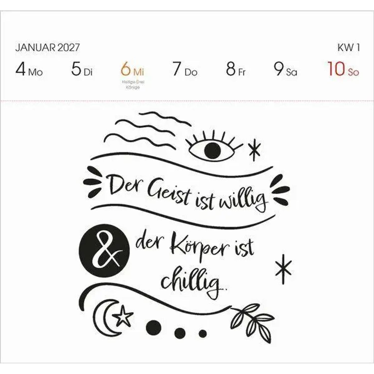 Korsch Verlag Wandkalender Visual Words 2027