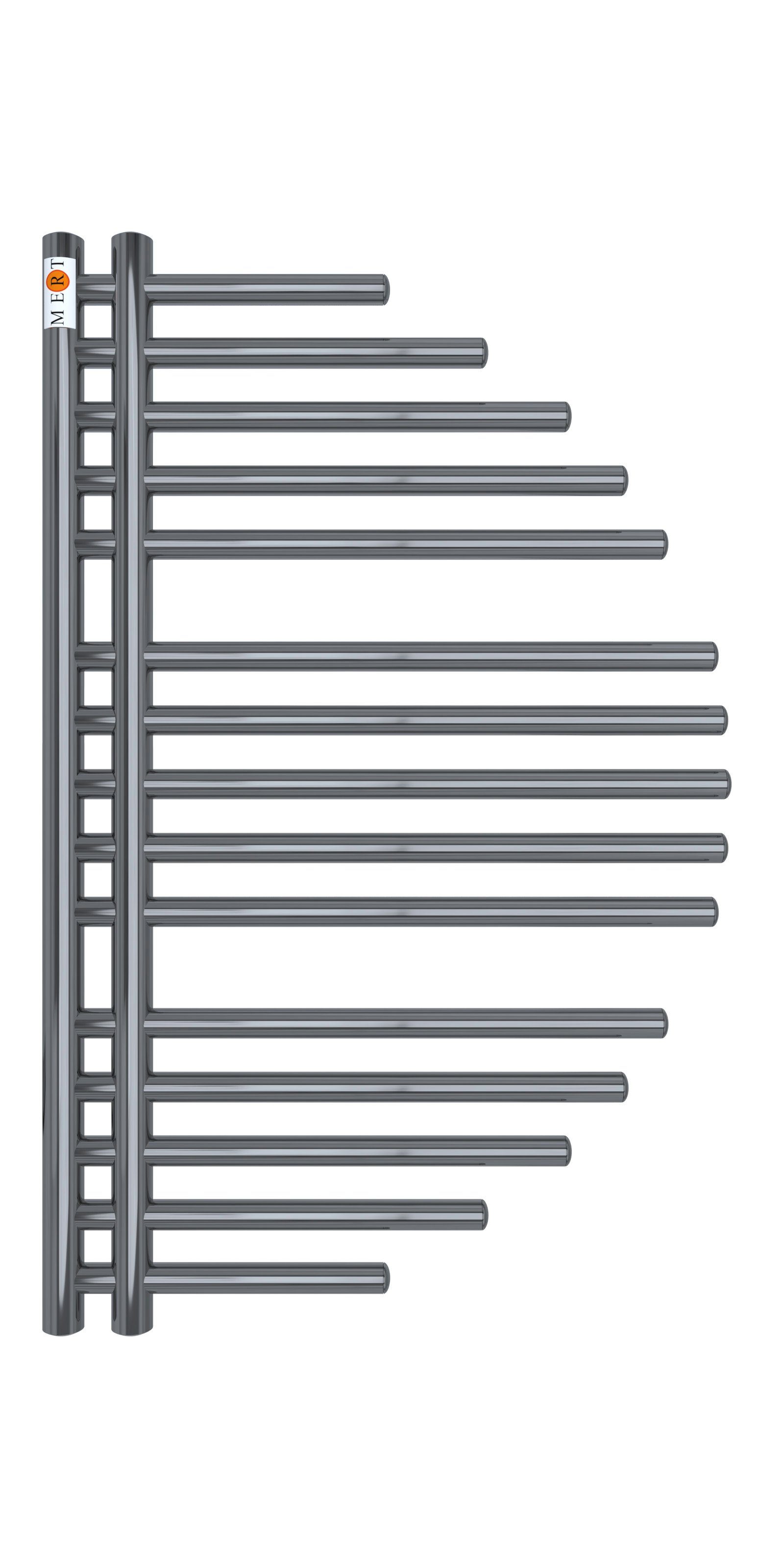 MERT Designheizkörper AYCAN mit Seitenanschluss links oder rechts installierbar Chrom