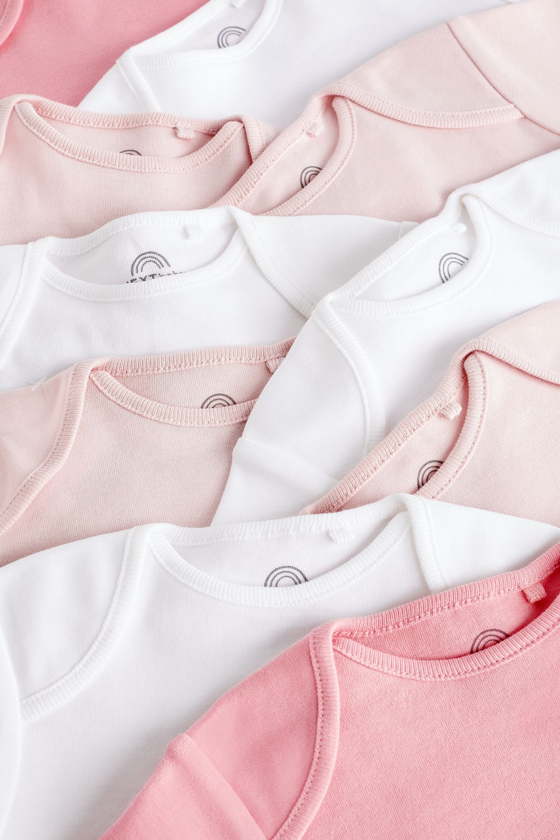 Next Kurzarmbody Kurzärmeliger Babybody im 10er-Pack (10-tlg)