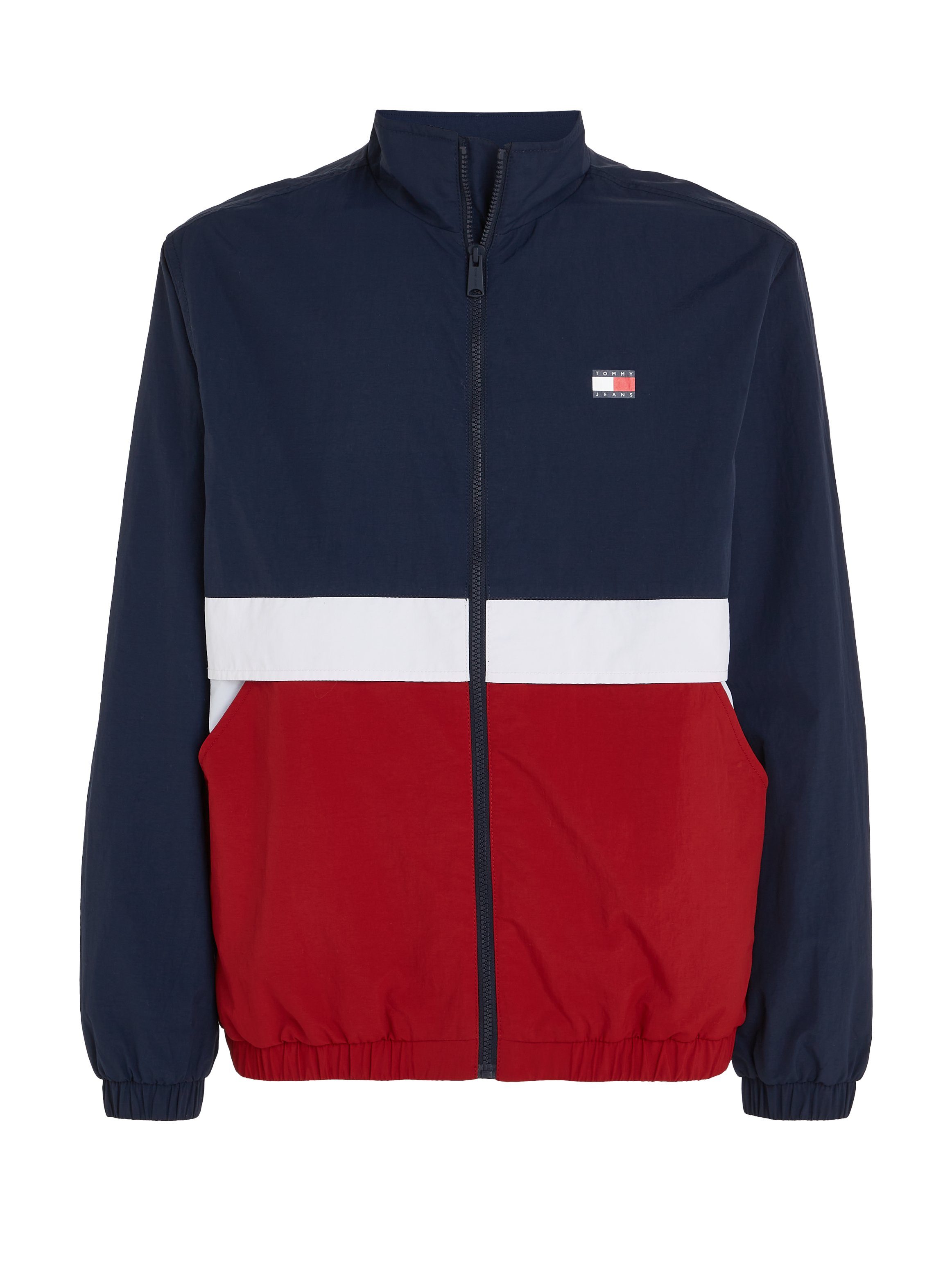 Anorak Tommy Jeans JACKET TJM ESSENTIAL Dark Navy mit Night COLORBLOCK hohem Stehkragen