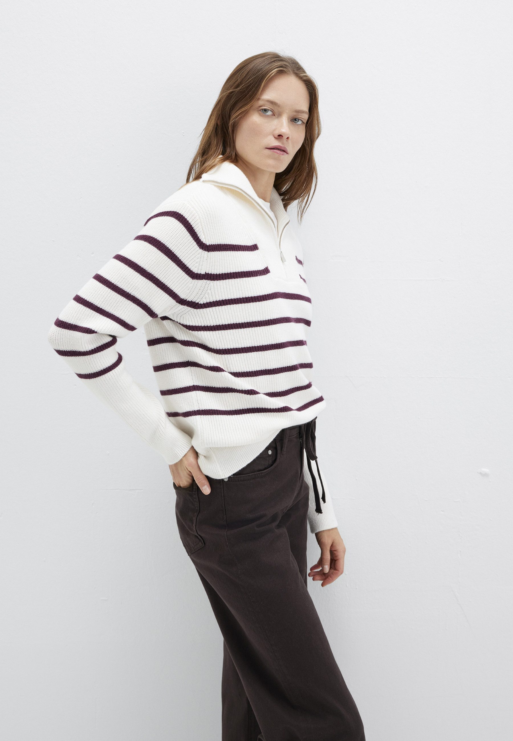 Mavi Troyer LONG SLEEVE SWEATER Pullover Streifen