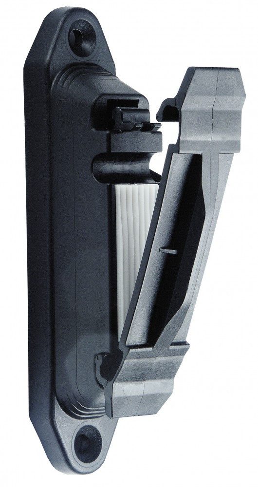 Weidenzaun 50 Stück Profi-Klemmisolator schwarz