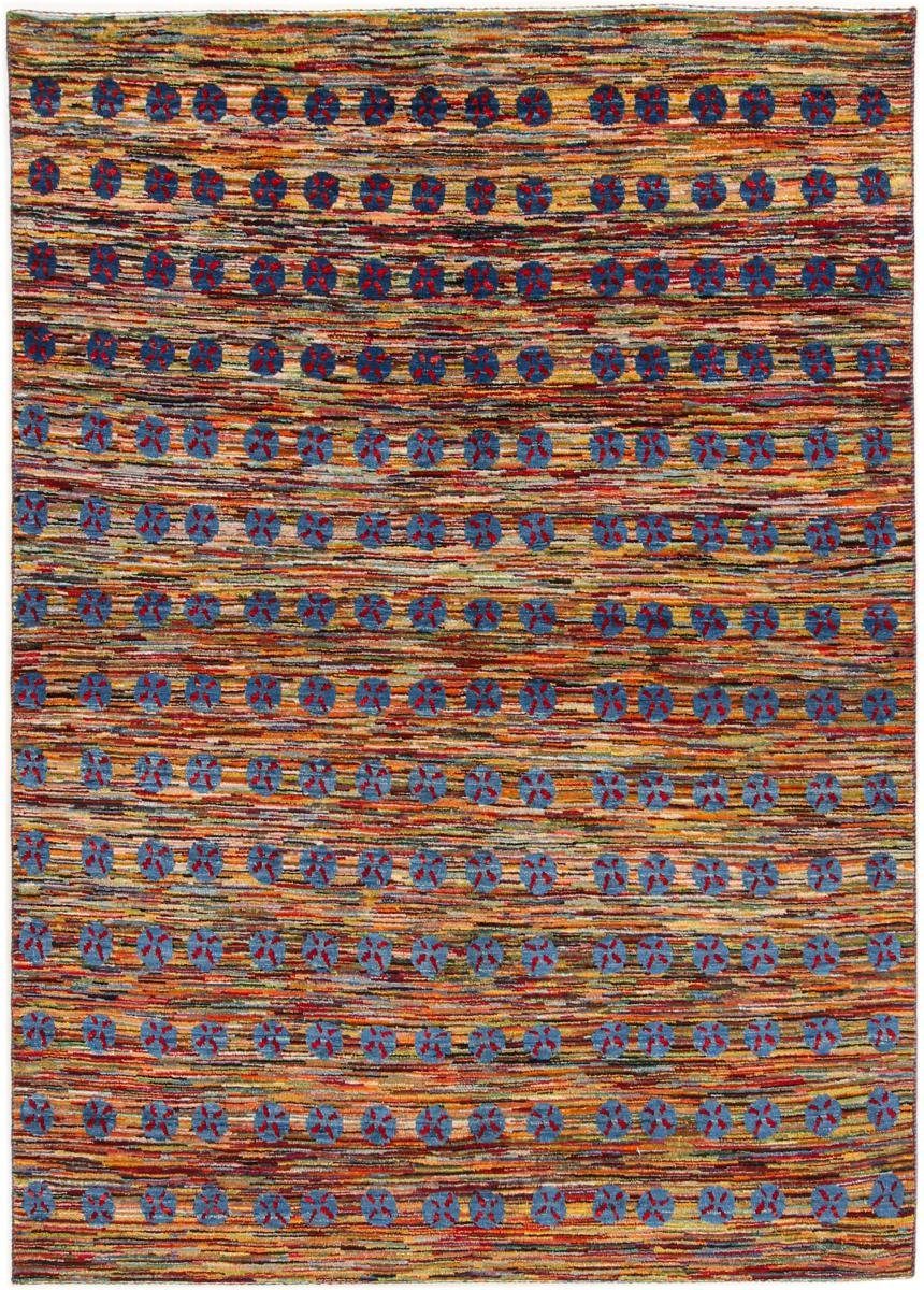 Orientteppich Perser Gabbeh Yalameh Nature 148x206 Handgeknüpfter Moderner, Nain Trading, rechteckig, Höhe: 18 mm