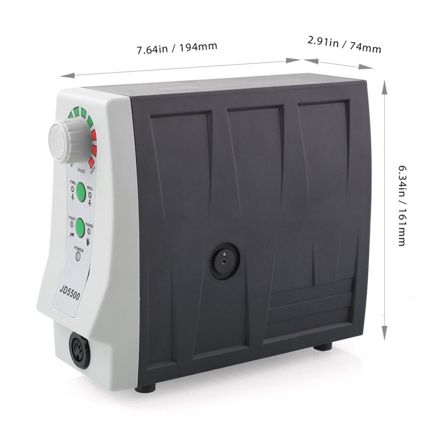 JSDA Maniküre-Pediküre-Set, Profi Nagelfräser 35000 U/min mit Fußpedal